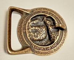 Tech Ether Guild « Bristlecone Pine » Brass Belt Buckle 1978 Very RARE