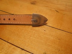 Alpaca Mexico 3-Piece Buckle Set w/ Justin Ivory Leather Belt Size 30