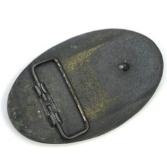 Coca-Cola Brass Oval Belt Buckle 4&Prime; x 2-1/2&Prime; Says: « 5 cents, at Fountains »