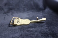 Vntg 1970s Solid Brass Acoustic Guitar Belt Buckle Counry Rock Music Aminco #124
