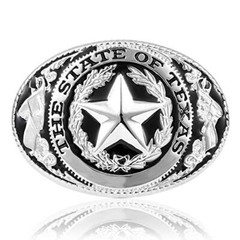 Western Cowboy Belt Buckles Men Vintage Novelty Large 3-silver Texas Star