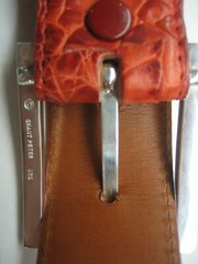 GENUINE CROCODILE BELTS 1-3/8&Prime; & 1.5&Prime; WIDE, WITH SILVER 925 SOLID BUCKLE U.S.A.