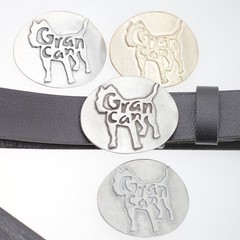 Gran Canaria Dog Belt Buckle, Rosepearl – Pitbull Belt Buckle Oval