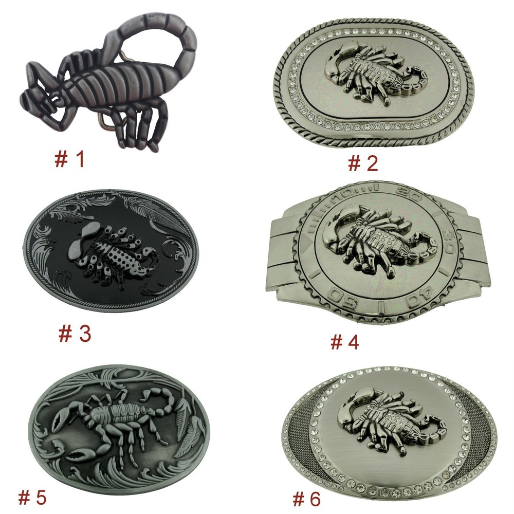 Scorpion Belt Buckle Gold Silver Metal New Mens Womens Zodiac Sign Rodeo Western