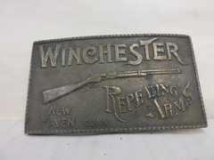 Winchester Rifles New Haven CT 4 x 2.25 inch Metal Belt Buckle Men&rsquo;s Accessory