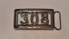 Police / Fire Badge Number Custom Belt Buckle -Put your Badge Number on Buckle