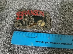 BRANSON MISSOURI Belt Buckle BC-0007~Enamel Banjo Fiddle~Big Cabin Wholesale Gif