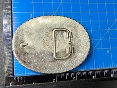 Union Jack UK British Flag Bling 80&rsquo;s Belt Buckle – Missing Rhinestone