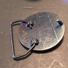 Rare Vintage Illinois Urban Fishing Program Round Belt Buckle