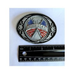 Proud To Be An American USA Pride Belt Buckle