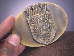 Western Belt Buckle With Handmade Leather Strap| Elk Deer Design – Rodeo Buckle