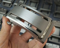 Titanium Classical Anti Allergy Automatic Roller Belt Buckle Waist Strap Head