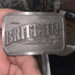 Brittain Construction Co Rare vintage Belt Buckle Limited Edition Embossed