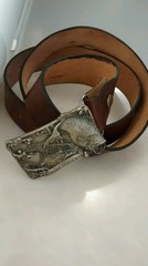 Rare Arroyo grande buckle 1982 commemorative American fishermen buckle belt