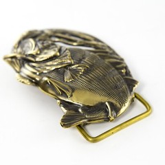 Bass Fishing belt buckle, Angler gift trophy bass fish, Fisherman gift buckle