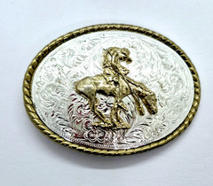 Vintage End Of The Trail – Native American Belt Buckle Fits 1 1/2&Prime; Belts USA