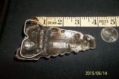 Bergamot Train Belt Buckle ! 1978 brass works 1002