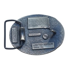 VTG South Dakota Centennial 1889–1989 Belt Buckle Brass Patina State Capitol LMT