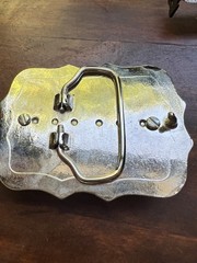 Men’s Rectangular Belt Buckle With Oval Stone