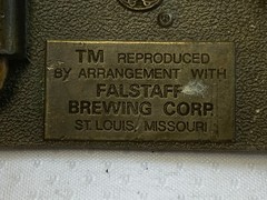 1975 Falstaff Belt Buckle Beer Alcohol Advertising U-168 Beramot Brass Works