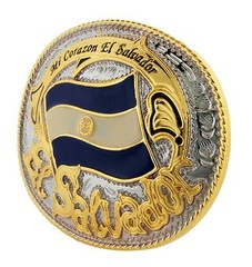 El Salvador Flag Belt Buckle Salvadorans National Mother Anniversary Day Gifts