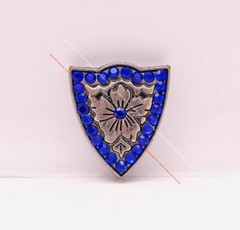 Antique Silver Crystal Western Cowboy Floral Belt Buckle Set Fit 30MM Strap