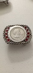 5 Vintage Stainless Steel Rhinestone Buckles Susan B Anthony Dollar 1979p