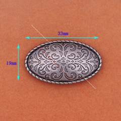 Vintage Silver Cowboy Ranger Floral 5 pc Set Western Belt Buckle fit 1-1/2&Prime; Belt