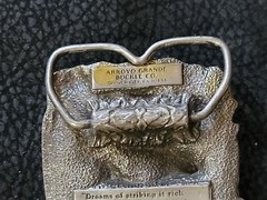 Vintage Arroyo Grande Buckle Co. 1981 B-10 Gold Mining Panning Belt Buckle!
