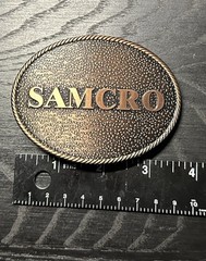 SAMCRO SONS OF ANARCHY / BIKER GEAR SOA BELT BUCKLE