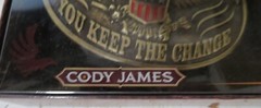 CODY JAMES MEN&rsquo;S Guns Money Freedom You Keep the Change Belt Buckle New Boxed 4&Prime;