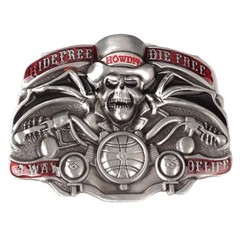 Skull Belt Buckle Western Cowboy Motorcyclist (SK-21)