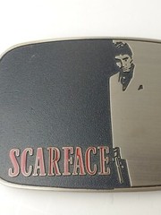 SCARFACE Metal Belt Buckle 4.5&Prime; x 3&Prime; Fits Belt Widths up to 1.5&Prime; – NEW!