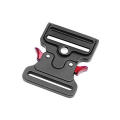 1PC Red 50mm Tactical Belt Buckles Metal Quick Release Military Straps Girdle