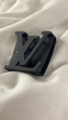 Louis Vuitton LV Belt Buckle Matte Black Initiales Replacement Buckle