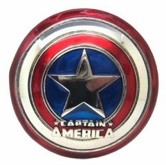 Captain America Shield And Name Logo 3D Enamel Metal Belt Buckle