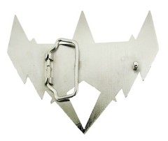 Lightning Bolt Belt Buckle Flash Silver Metal New Men Women Western Rodeo Cowboy