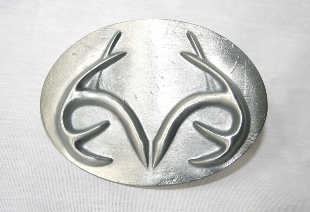 Realtree Antler Logo Metal Belt Buckle