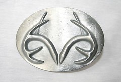 Realtree Antler Logo Metal Belt Buckle