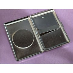 Dragon Belt Buckle Business Card Holder 3.5×2.5 inches Some wear to logo