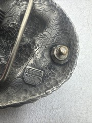 Alpha Wolf Silver Belt Buckle Made In The USA 1995