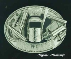 (7X10 CM) MADE BY ORDER MEN BELT BUCKLE HANDMADE STAINLESS STEEL TIG WELDER 3