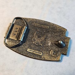 Vtg 1978 Great American Belt Co. Brass Belt Buckle Rifle 2nd Amendment Limited