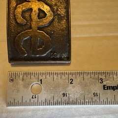 Vintage 1980s Lee Jeans Brass Belt Buckle