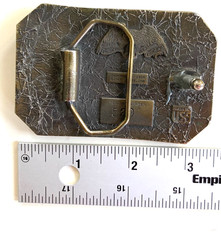 Two Deer Belt Buckle – The Great American Belt Buckle Co. 1976 Serial No. 520
