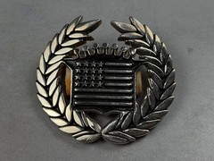 Vtg Y2K Famous Stars and Straps American Flag Cadillac Chrome Belt Buckle 8387