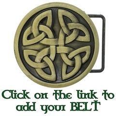 Celtic Cross Knotwork Belt Buckle Metal Biker Gothic Scottish Gaelic