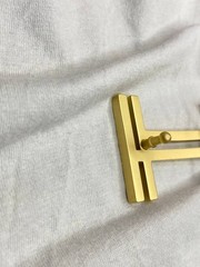 H 32mm 1.25` Belt Buckle Gold Tone Double H Replacement Buckle