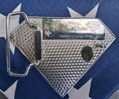 DC Comics Superman Classic Shield Logo Enamel Belt Buckle