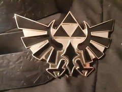The Legend Of Zelda Black/Gold Belt and Belt Buckle